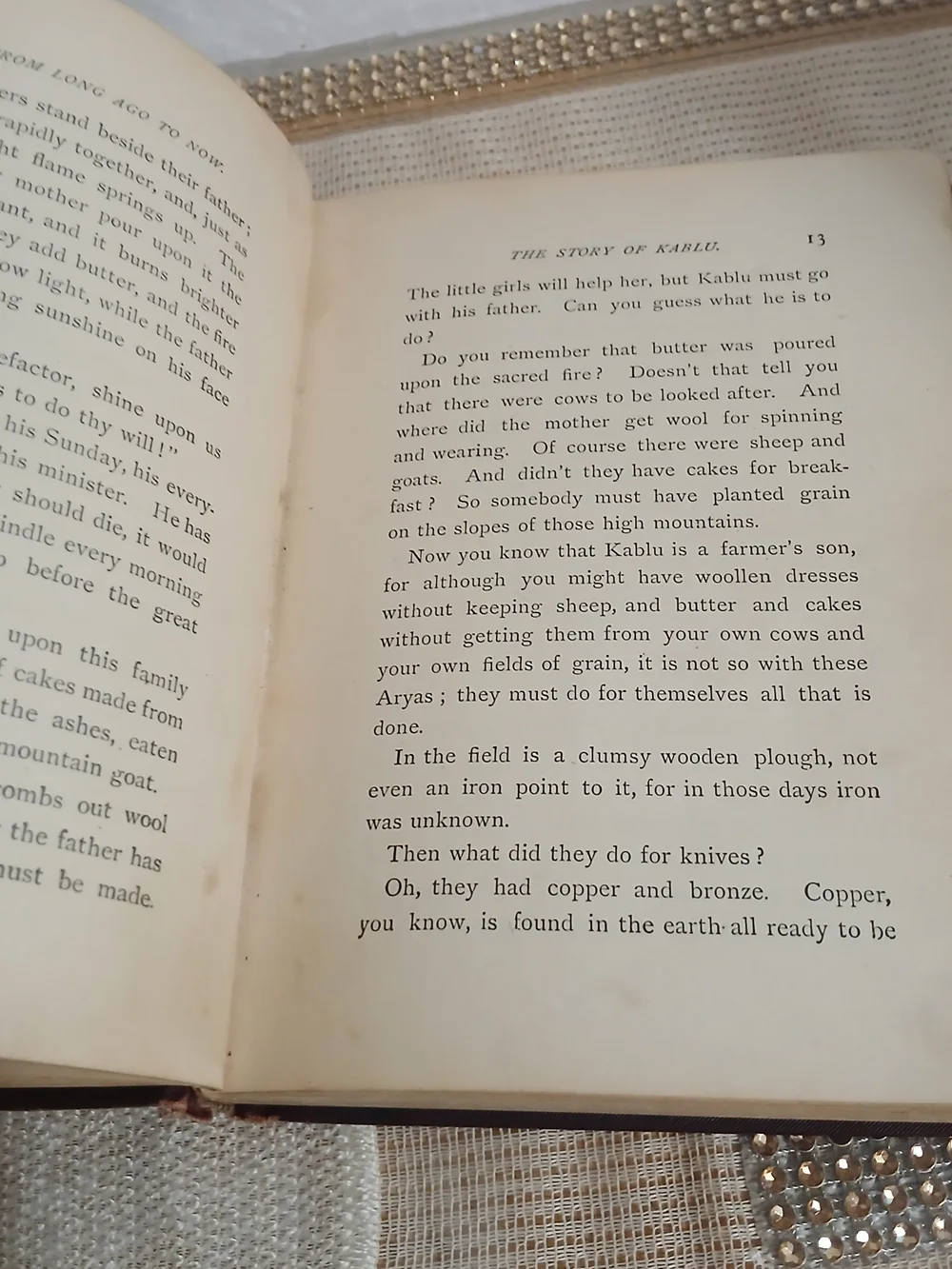 1898 TEN BOYS WHO LIVED ON THE ROAD FROM LONG AGO Jane Andrews Book Antique